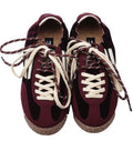 Sneaker in bordeaux Samt