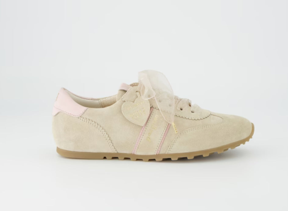 Sneaker in beige mit rosé