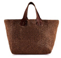 Tasche aus Raffia in braun