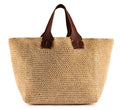 Tasche aus Raffia in beige