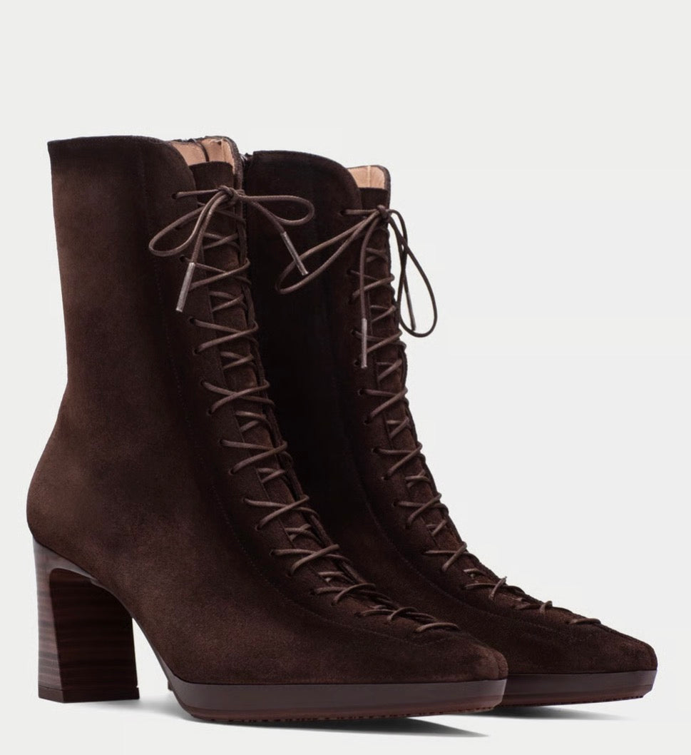 Stiefelette in dunkelbraun
