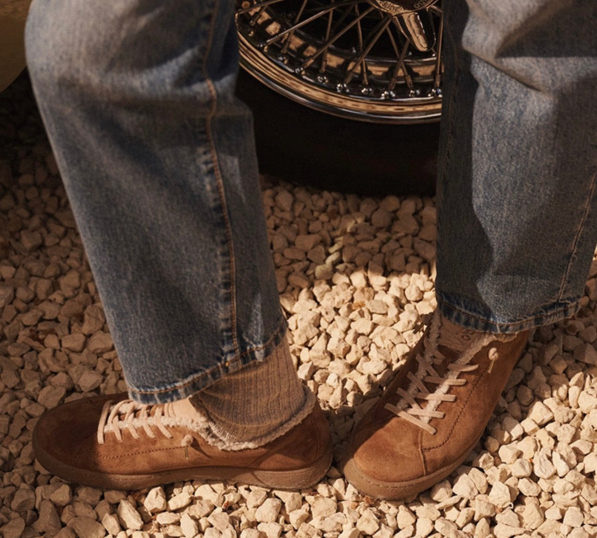 Sneaker in cognac