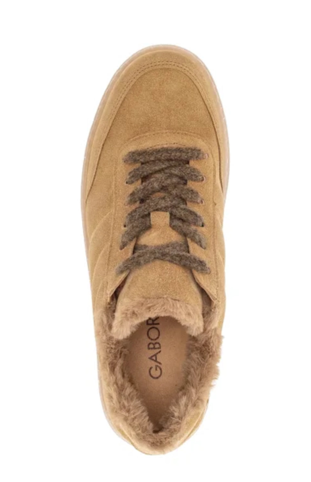 Sneaker in cognac